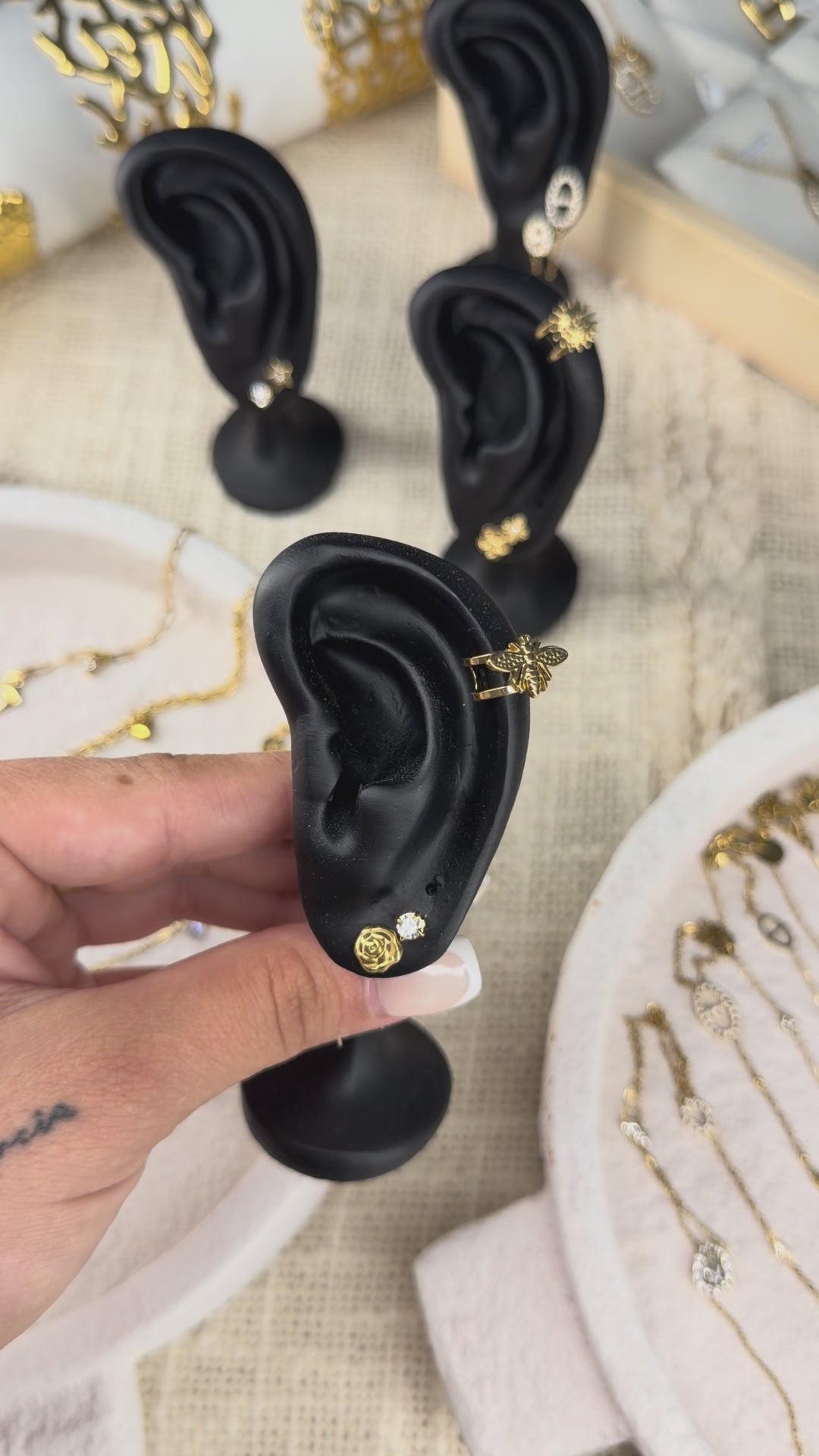 Conjunto de pendientes Naia